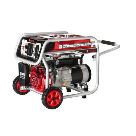 GEARED2GOLF Portable Generator, Gasoline, 3,500 W Rated, 4,000 W Surge, Recoil Start, 120/240V AC GE33832
